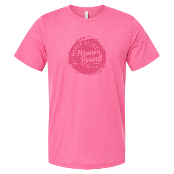 Unisex My Happy Place_Charity Pink Triblend Tee Thumbnail