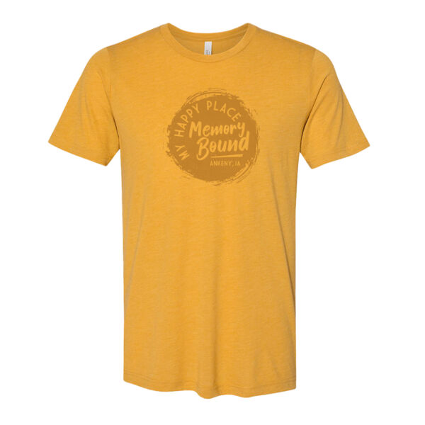 Unisex My Happy Place_Mustard Triblend Tee Thumbnail