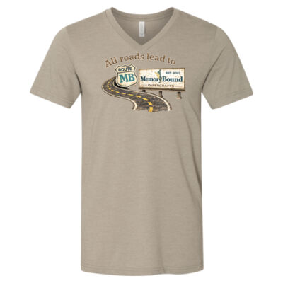 Unisex All Roads Lead to MB VNeck Tee Thumbnail